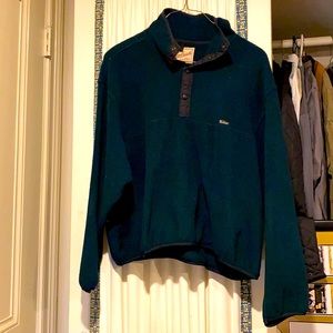 Vintage Woolrich pullover fleece beautiful teal green size 2XL